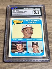 Tony Perez 1965 Topps Excellent+ 5.5 Graded Card Reds Rookie HOF #581. rookie card picture