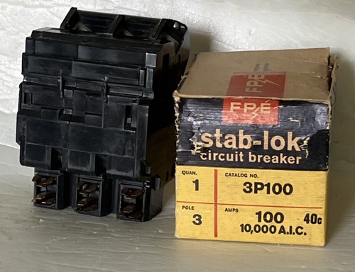 Federal Pacific Red Handle NA NA3100 3P100 Hump 100 Amp 240V Circuit Breaker New - Picture 5 of 18