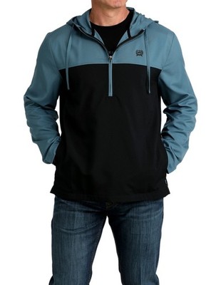 Cinch Western Sweatshirt Mens 1/2 Zip Hood XXL Multi-Color MWJ1936001