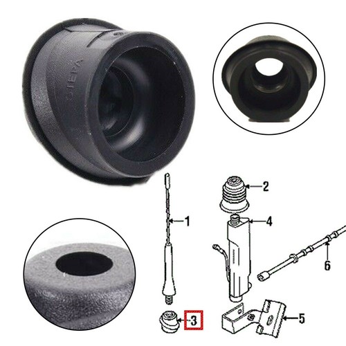 For E36 Convertible Short-Rod Antenna Grommet Seal 65 21 8 375 151 Plastic - Picture 2 of 12