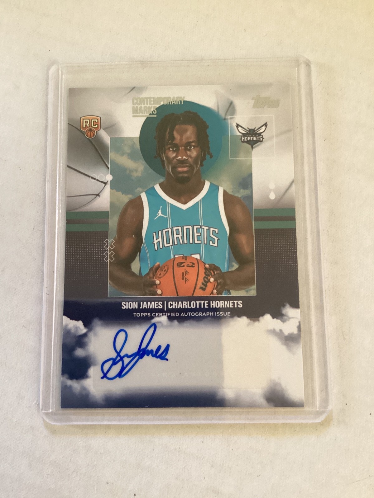 SION JAMES RC Hornets 2025-26 Topps Contemporary Marks Autograph Auto