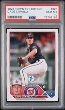 2023 Topps 1st Edition 🔥CADE CAVALLI🔥 RC Flagship Rookie PSA 10 💎 Gem Mint