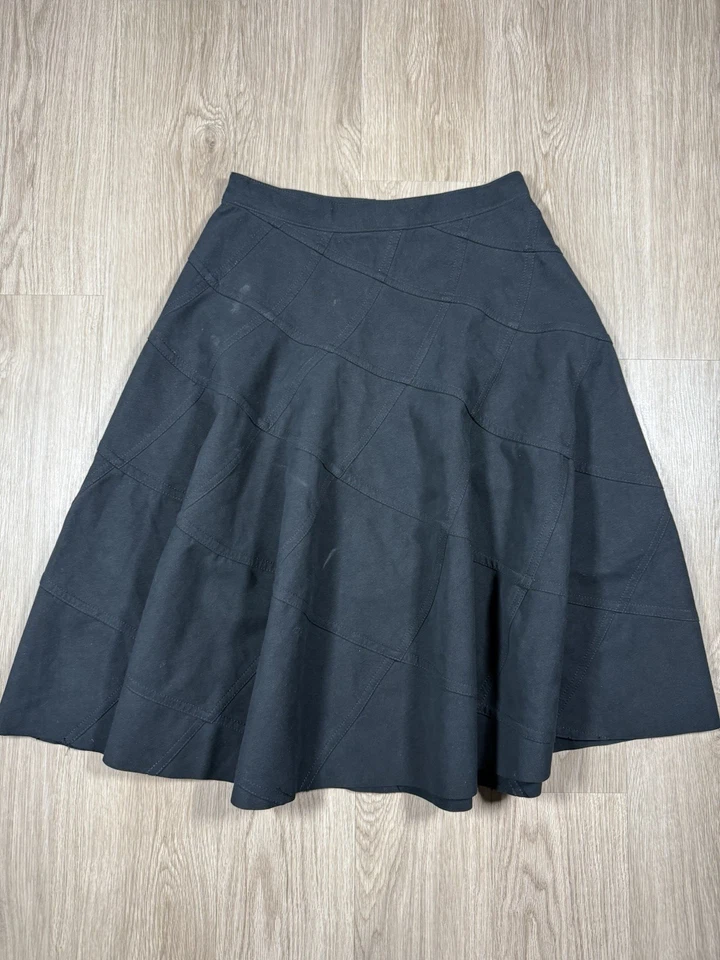 Falda acordeón Junya Watanabe Comme Des Garcons negra con volantes transparentes talla grande Foto 2 de 4