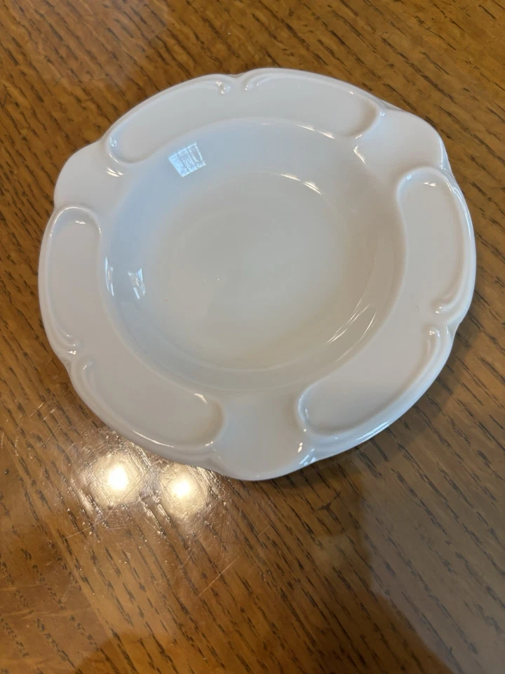 Фарфоровая винтажная пепельница блюдо для безделушек Limoges Fouquet's Paris 4 дюйма - Изображение 2 из 2