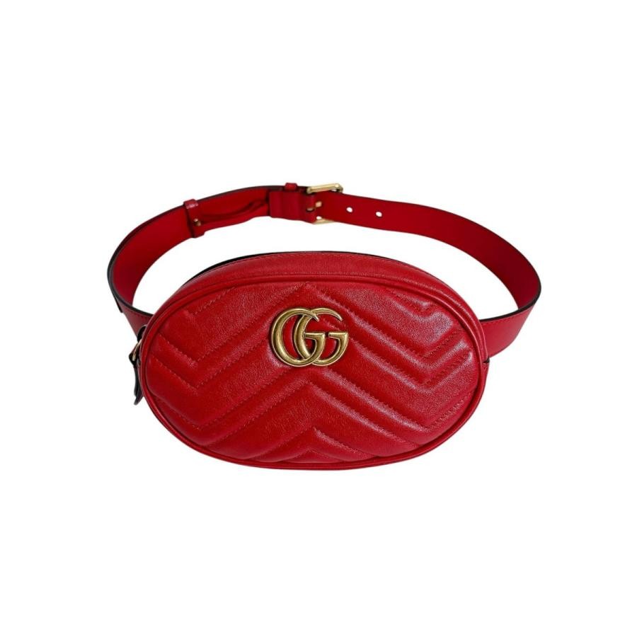 GUCCI Bag: GG Marmont 476434 Red W18H12.5D5cm w/dust bag strap