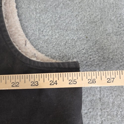 Mens Vintage Carhartt Sherpa Lined Vest Size 2XL Regular V03 Black Blk Canvas - Picture 4 of 10
