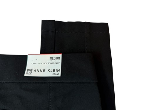 New NWT ANNE KLEIN Jeans Tummy Control Ponte Pant Women's Meidum Black. Stretch - Picture 4 of 9