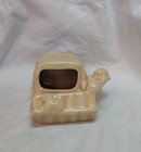 Vintage Mid-Century Yellow Ceramic Girl At Wishing Well Planter ?Shawnee? — photo 5