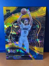 Jett Howard 2023 Panini Select Courtside Cracked Ice Gold Prizm Rookie GRAIL /10