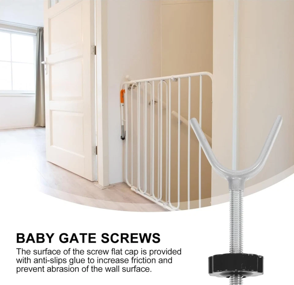 Bullone Di Ringhiera per Bambini,2 Pezzi Aste Filettate per Mandrino,Estensione - Immagine 4 di 4