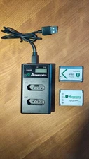 Powerextra Digital Battery Charger DS-BX1 plus NP-BX1 batteries (Used)