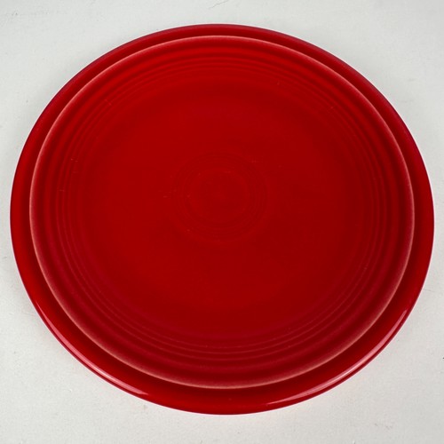 2er Set Fiesta Geschirr 7" rot Salat/Dessertteller HLC Fiestaware Homer Laughlin - Bild 8 von 21