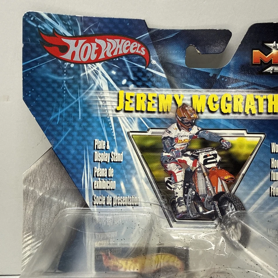 2003 Hot Wheels Moto X Jeremy McGrath #2 Dirt Bike Toy Motocross KTM Rare New - Image 2 of 4