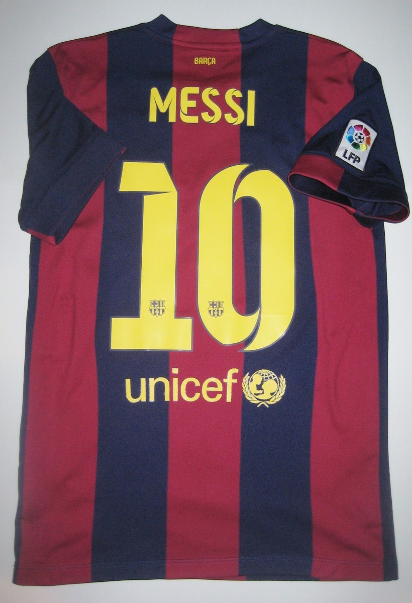 Nike FC Barcelona MESSI 2014 ユニフォーム FC Barcelona Lionel Messi 2013/2014 Home Jersey | eBay