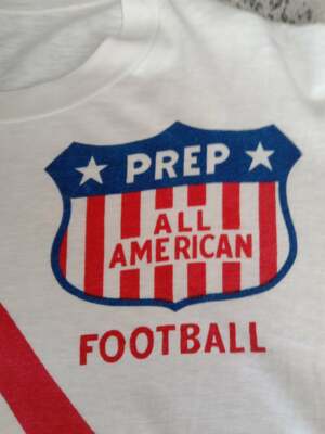 RARE! 1950 PREP ALL AMERICAN FOOTBALL Champion Jersey Shirt Size