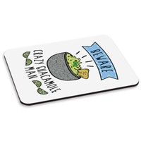 Vorsicht Crazy Guacamole Man Pc Computer Mauspad Dad Daddy Tag Lustig