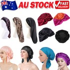 Sleeping Bonnet Hair Wrap Silk Satin Cap Women Elastic Night Soft Hat Headwear