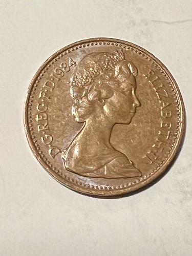 1984 UK Great Britain 1 Penny KM#927. One Cent coin. VG Elizabeth ll