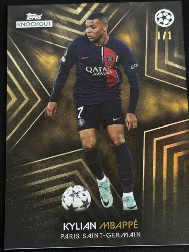 Kylian Mbappe 2024 Topps Knockout #ed 1/1 - Picture 7 of 13