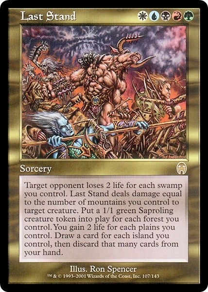 LAST STAND x1 mtg NM Apocalypse 1 Rare