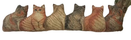 Kitty Cat Door Draft Stopper Plush Pillow Realistic Cats - Picture 2 of 3