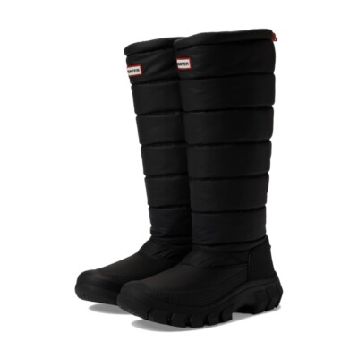 Hunter Ladies' Intrepid Tall Snow Boots BLACK Waterproof Size 8