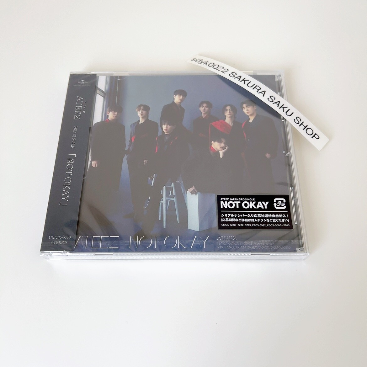 ATEEZ NOT OKAY CD w/ Booklet Standard Edition Japan 3rd