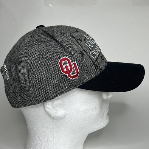 2017 OU Oklahoma University Big 12 Conference Champions Hat Cap Adjustable - Picture 4 of 12