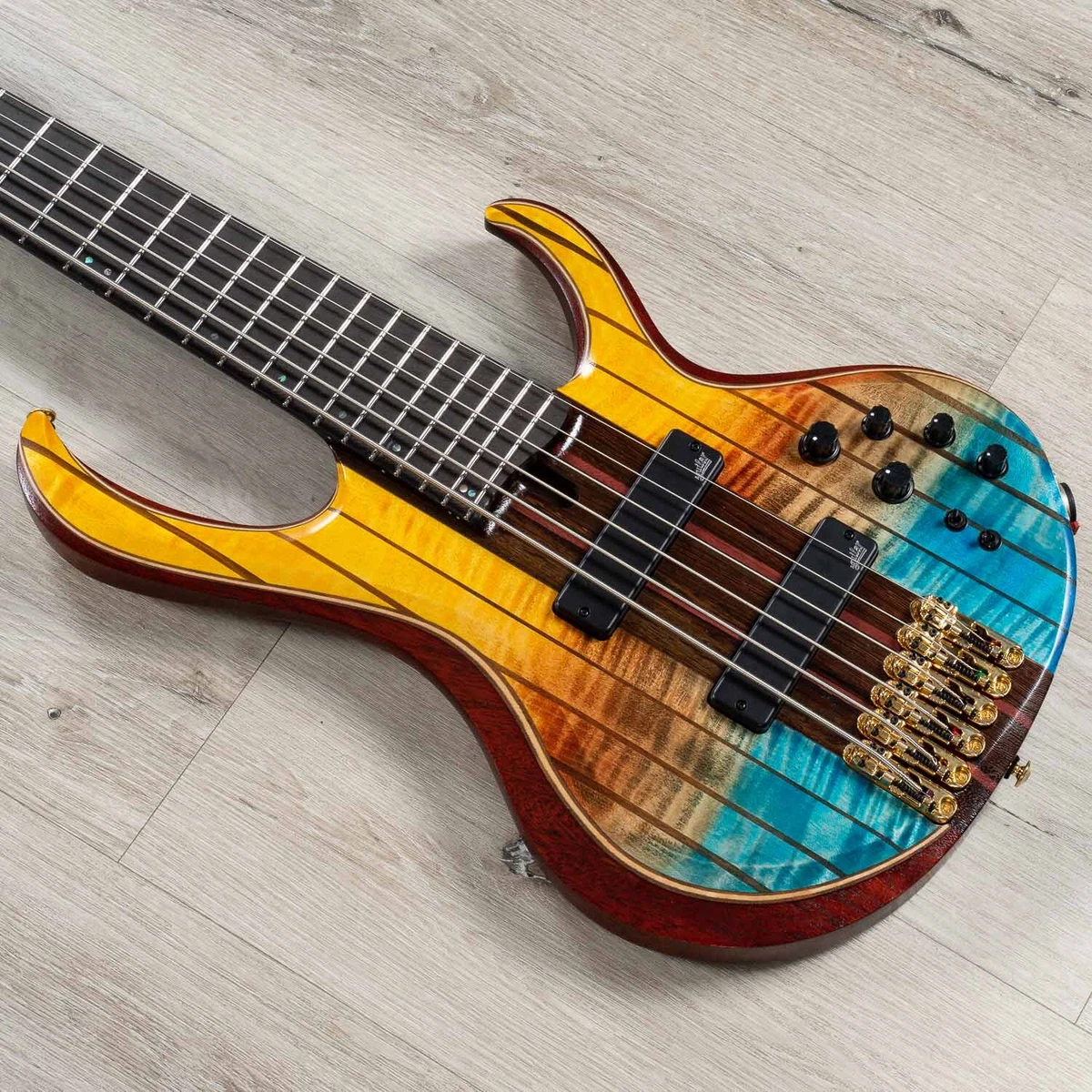 Ibanez BTB1936SFL BTB Premium 6 String Bass Panga Panga Fretboard Sunset Fade