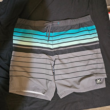ZeroXposur swim trunks Men's Size XL Green, Blue/Black NWT