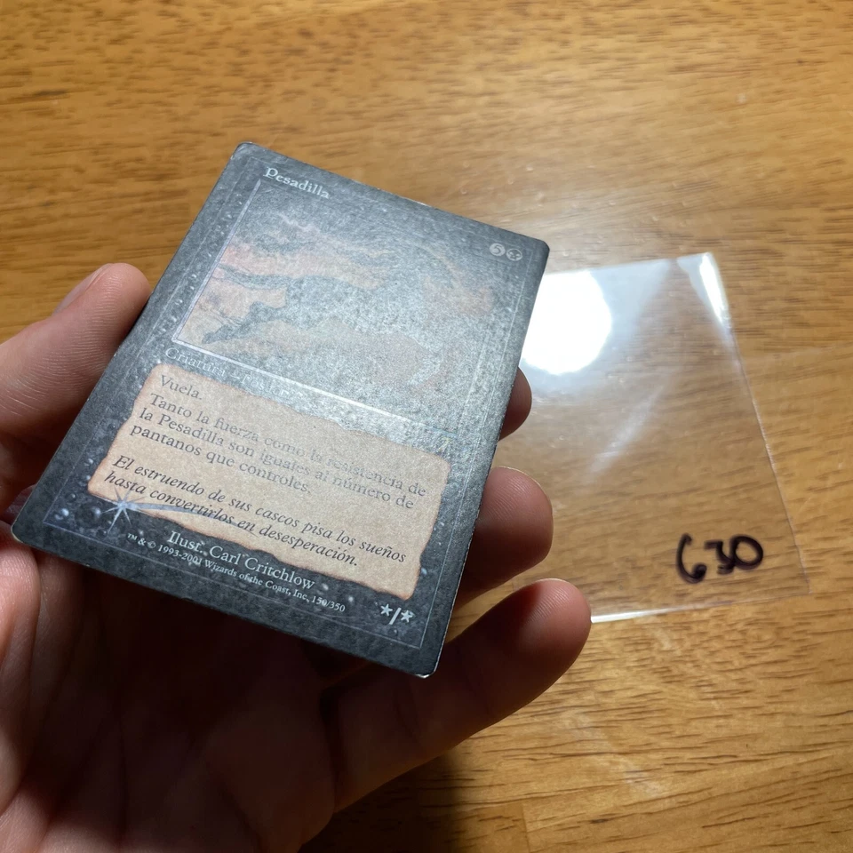 💀 Nightmare FOIL - SP - Pesadilla 7ED - 7th Edition MTG - See Pix 4 cond - 630 - Image 3 of 4