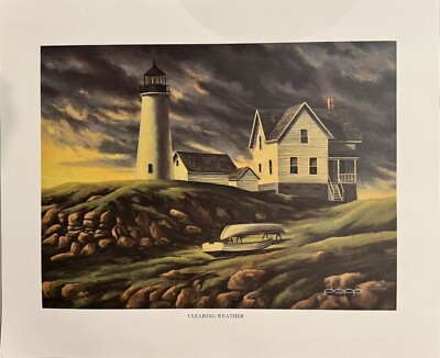 Vintage Raymond Popp Print - CLEARING WEATHER - See Multiple Photos
