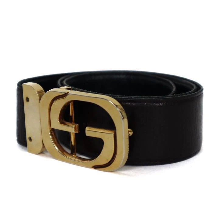 Ceinture GUCCI vintage double G dorée 11523 875 occasion état AB