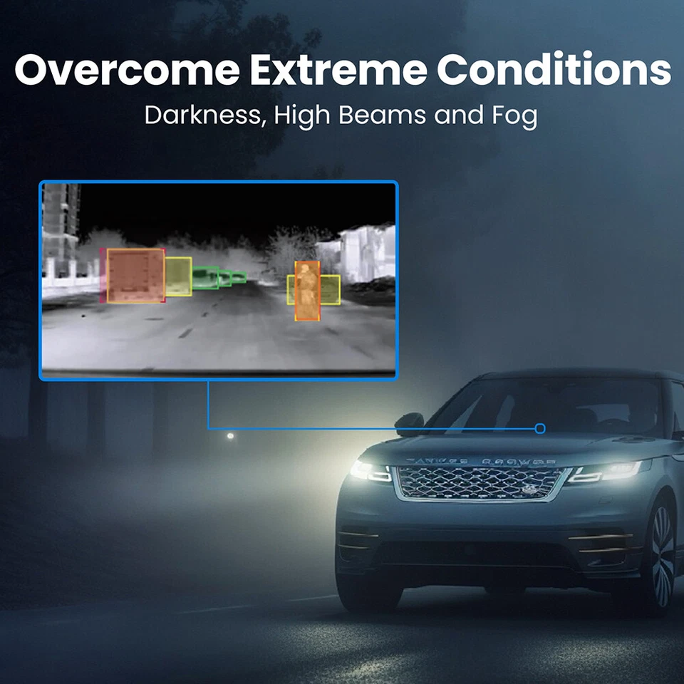 Камера ночного видения NV300Max для автомобиля, 300 м тепловая камера против столкновений 32G WIFI - Изображение 3 из 4