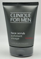 CLINIQUE MEN FACE SCRUB EXFOLIATOR 3.4 OZ / 100 ML FULL SIZE SEALED NEW