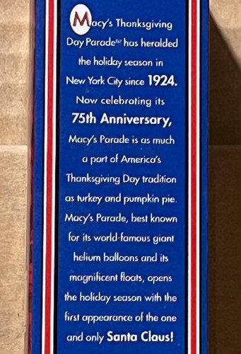Macy's Thanksgiving Day Parade 75th Soldier Balloon Glass Christmas Ornament - Picture 4 of 5