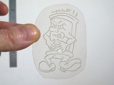 vtg 1960s 70s Tattoo acetate stencil Pop Culture Punk Ass Beer Can signed MX