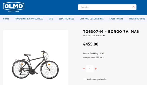 Bici Olmo Uomo Borgo 7v Man - Foto 6 di 7