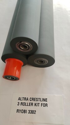 Altra Crestline Rubber Roller Set of 3 for Ryobi 3302M 3985 9985 LOR-3302CLA-KS