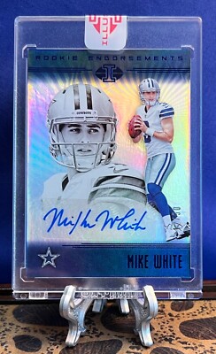 2018 PANINI ILLUSIONS BLUE ROOKIE MIKE WHITE AUTO #12/50 ENCASED 
