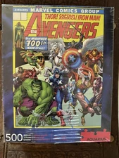 Aquarius Marvel Avengers 500 piece puzzle 62-159 Based off Comic 700th Issue New