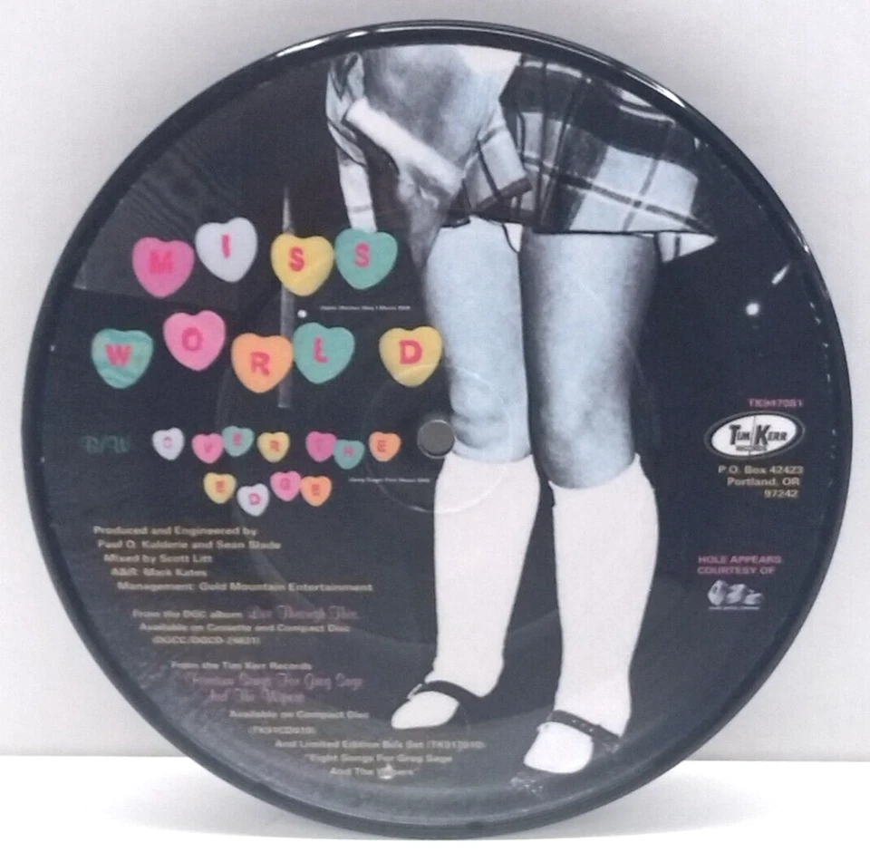 Hole - Miss World / Over The Edge 7" EP 1994 US ORIG Picture Disc NIRVANA LP Foto 3 de 4