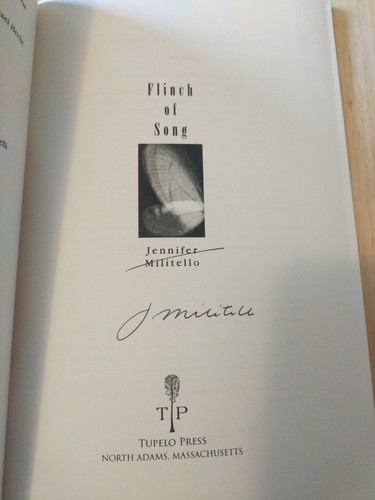 Flinch of Song by Jennifer Militello Signed (2006, Softcover) Fine - Picture 3 of 3