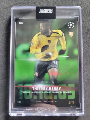 Topps Total Football, Thierry Henry, Total Performers /75 Green, Arsenal FC