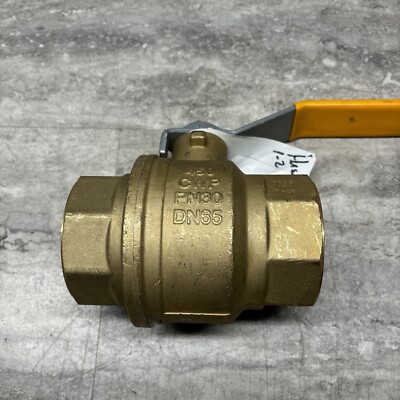 RUB S95 CW617N 2-1/2'' NPT Brass Ball Valve, 450CWP PN30 DN65, New