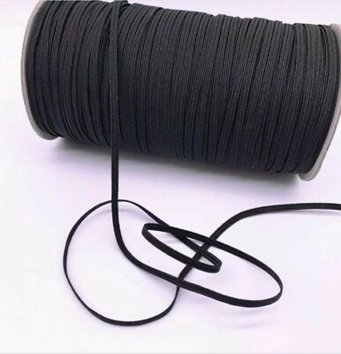 1/8'' Elastic (black)