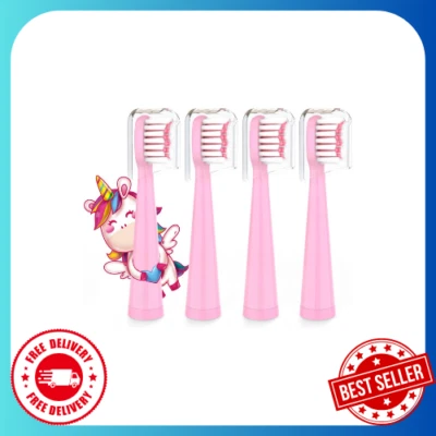 Vekkia Kids Electric Toothbrush Replacement Heads - 7X More Plaque Removal, End