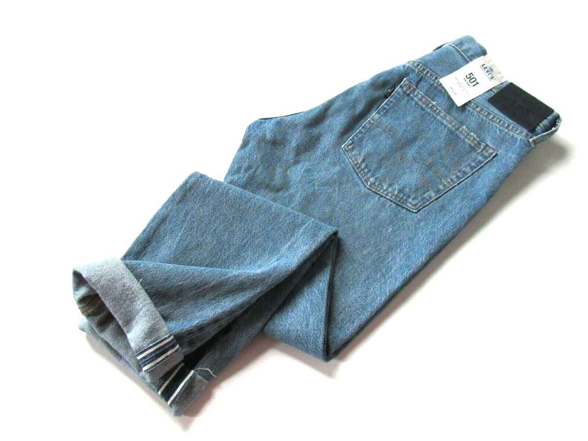 NWT Levi's Made Crafted LMC 501 Taper Skinny in Pacific Blue