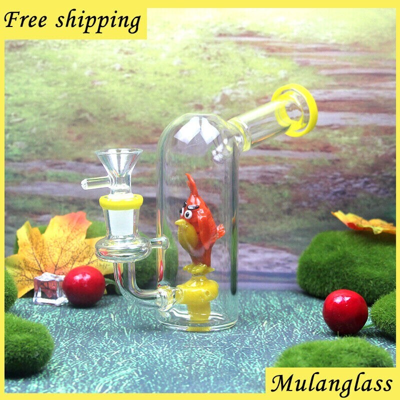 Mini Thick Heavy Animal Perc Premium Quality Water Pipe Hookah Bubbler Bong