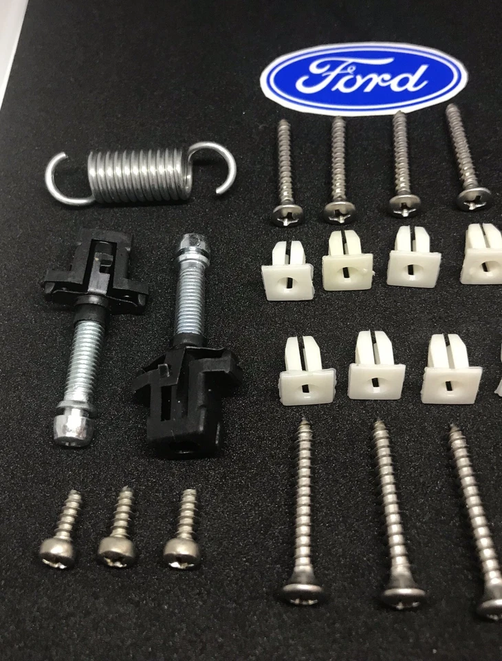 Ford Truck F100 F250 F350 1967 1968 1969 kit de herrajes de rejilla con resortes ajustables Foto 4 de 4